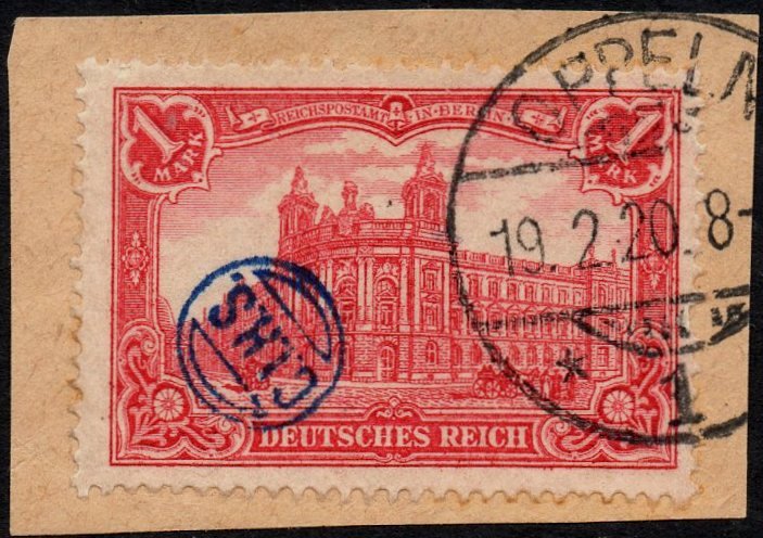 stamps Briefmarken Hauptpostamt Berlin C.I.H.S. Upper Silesia Oberschlesien Strassenbahn